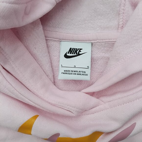 Little Girls Nike Pink Hoodie Size Large - Picture 2 of 3